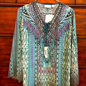 Bell Sleeve Tunic Top